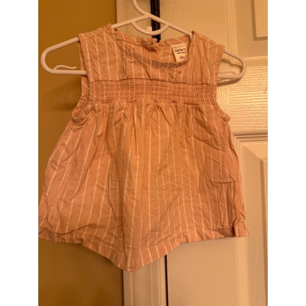 Girls pink pinstripe set